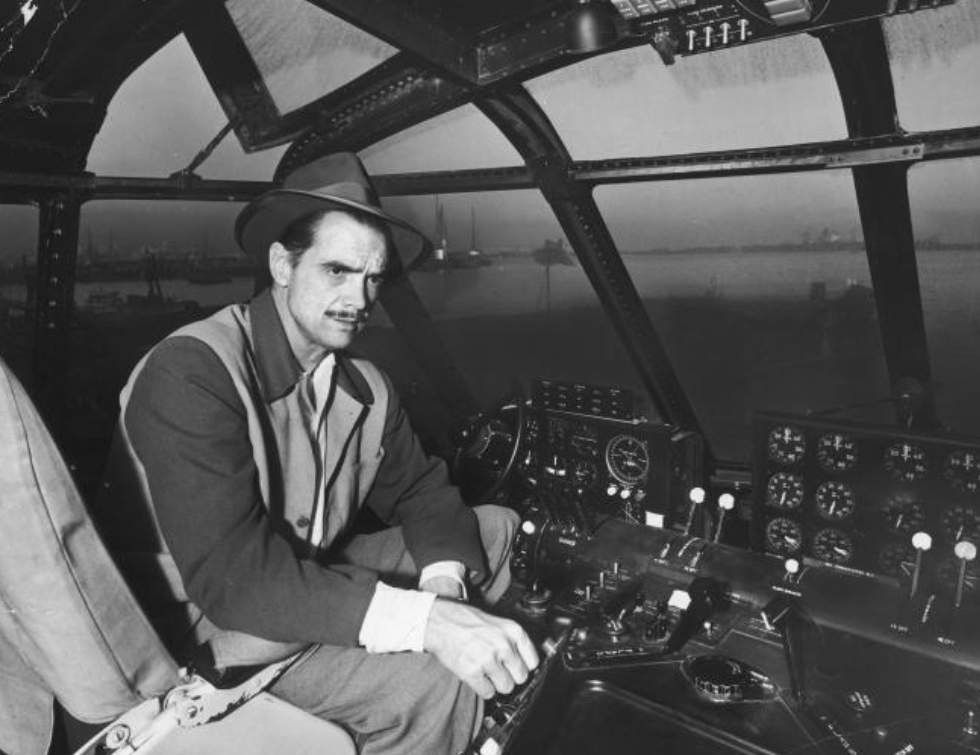 Howard Hughes aboard his H-4 Hercules ‘Spruce Goose’