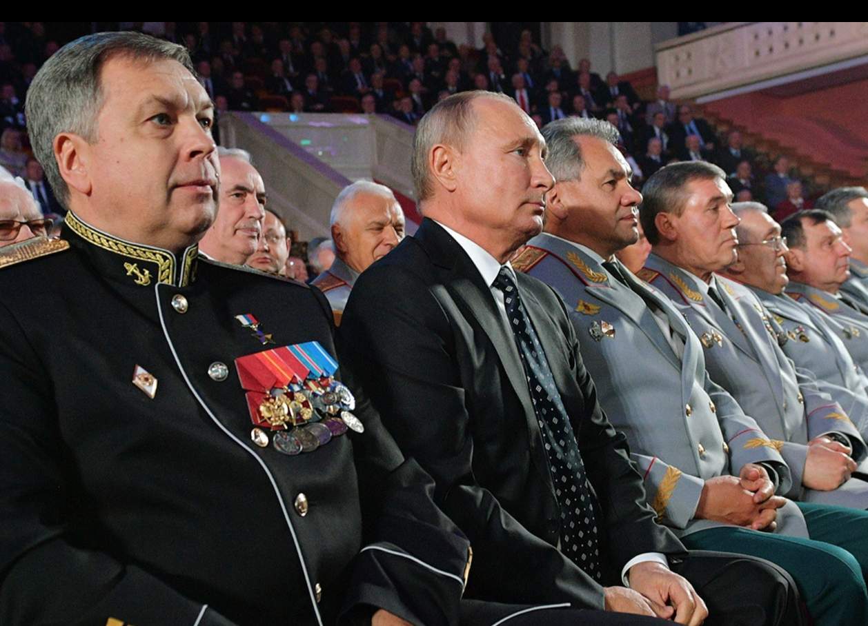 Russian's head of the GRU intelligence agency with Putin